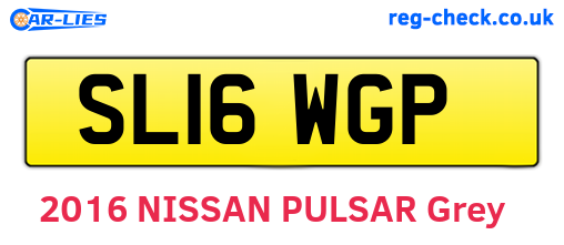 SL16WGP are the vehicle registration plates.
