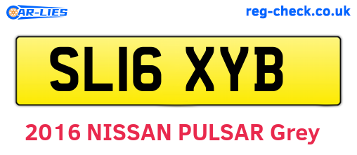 SL16XYB are the vehicle registration plates.