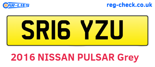 SR16YZU are the vehicle registration plates.