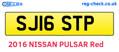 SJ16STP are the vehicle registration plates.