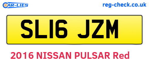 SL16JZM are the vehicle registration plates.