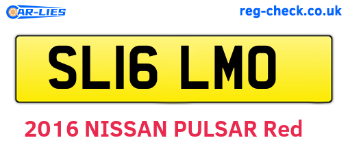 SL16LMO are the vehicle registration plates.