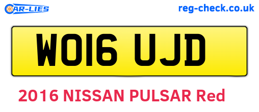 WO16UJD are the vehicle registration plates.
