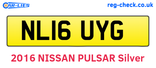 NL16UYG are the vehicle registration plates.