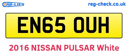 EN65OUH are the vehicle registration plates.