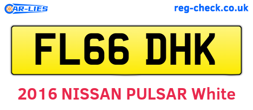 FL66DHK are the vehicle registration plates.