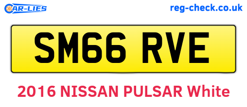 SM66RVE are the vehicle registration plates.