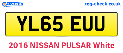YL65EUU are the vehicle registration plates.