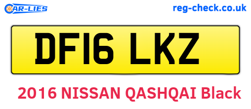 DF16LKZ are the vehicle registration plates.
