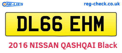 DL66EHM are the vehicle registration plates.