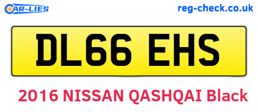 DL66EHS are the vehicle registration plates.