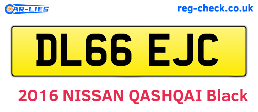DL66EJC are the vehicle registration plates.