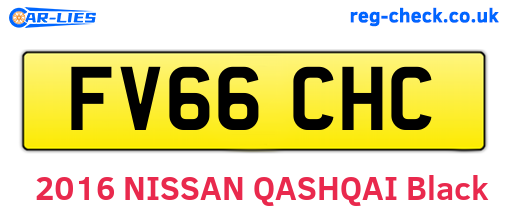 FV66CHC are the vehicle registration plates.
