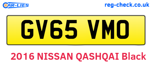 GV65VMO are the vehicle registration plates.