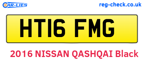 HT16FMG are the vehicle registration plates.