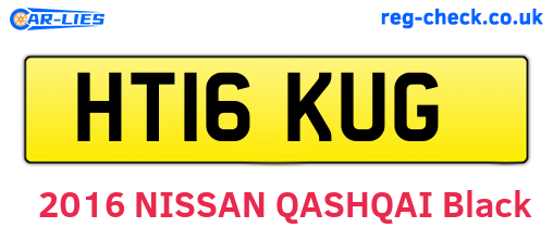 HT16KUG are the vehicle registration plates.