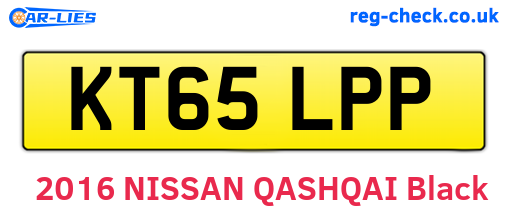 KT65LPP are the vehicle registration plates.