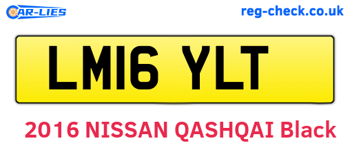 LM16YLT are the vehicle registration plates.