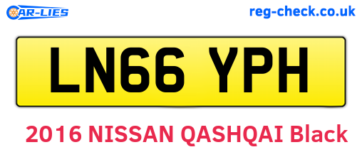 LN66YPH are the vehicle registration plates.
