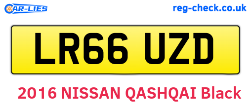 LR66UZD are the vehicle registration plates.