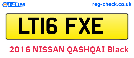 LT16FXE are the vehicle registration plates.