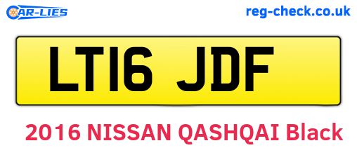LT16JDF are the vehicle registration plates.