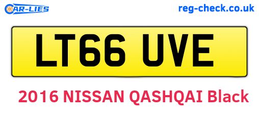 LT66UVE are the vehicle registration plates.