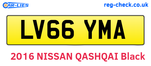 LV66YMA are the vehicle registration plates.