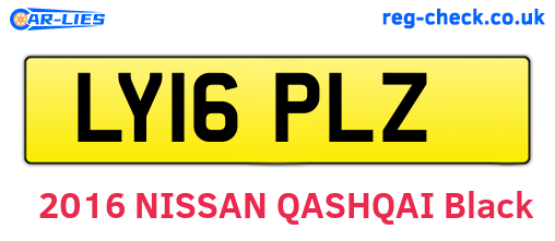 LY16PLZ are the vehicle registration plates.