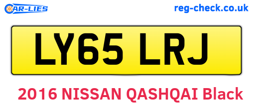 LY65LRJ are the vehicle registration plates.
