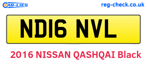 ND16NVL are the vehicle registration plates.