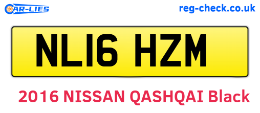 NL16HZM are the vehicle registration plates.
