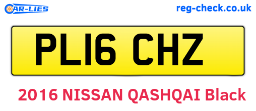 PL16CHZ are the vehicle registration plates.