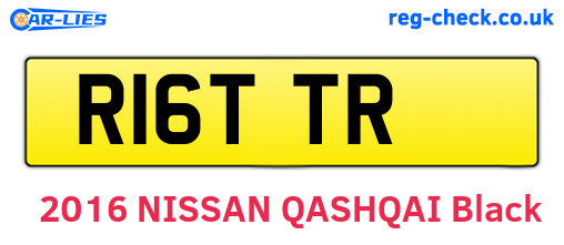 R16TTR are the vehicle registration plates.