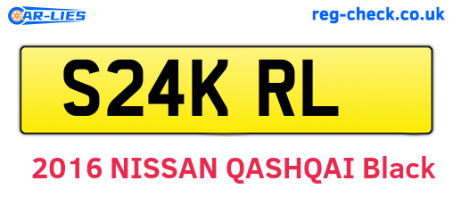 S24KRL are the vehicle registration plates.