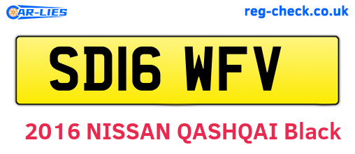 SD16WFV are the vehicle registration plates.