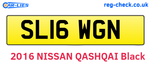 SL16WGN are the vehicle registration plates.