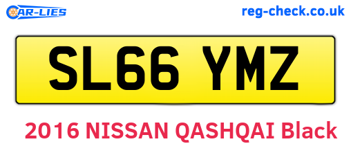 SL66YMZ are the vehicle registration plates.