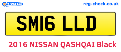 SM16LLD are the vehicle registration plates.