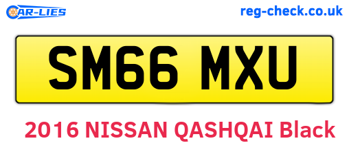 SM66MXU are the vehicle registration plates.