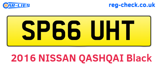 SP66UHT are the vehicle registration plates.