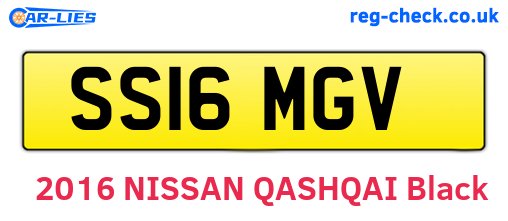 SS16MGV are the vehicle registration plates.