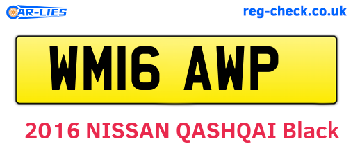 WM16AWP are the vehicle registration plates.