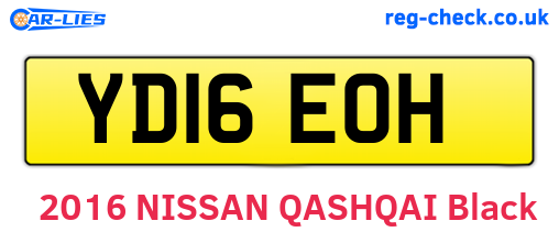 YD16EOH are the vehicle registration plates.