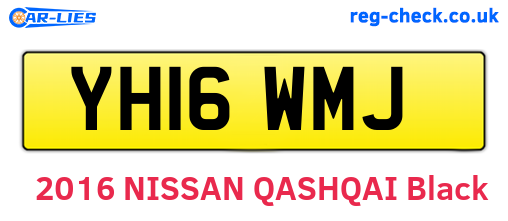 YH16WMJ are the vehicle registration plates.