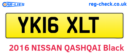 YK16XLT are the vehicle registration plates.