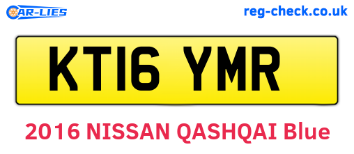 KT16YMR are the vehicle registration plates.