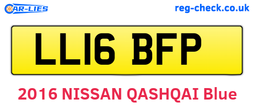 LL16BFP are the vehicle registration plates.