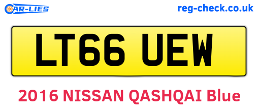 LT66UEW are the vehicle registration plates.