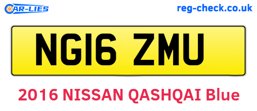 NG16ZMU are the vehicle registration plates.
